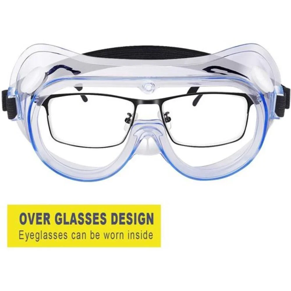 Safety Goggles Anti Fog Protective Glasses Adjustable Lightweight Eye Protection
